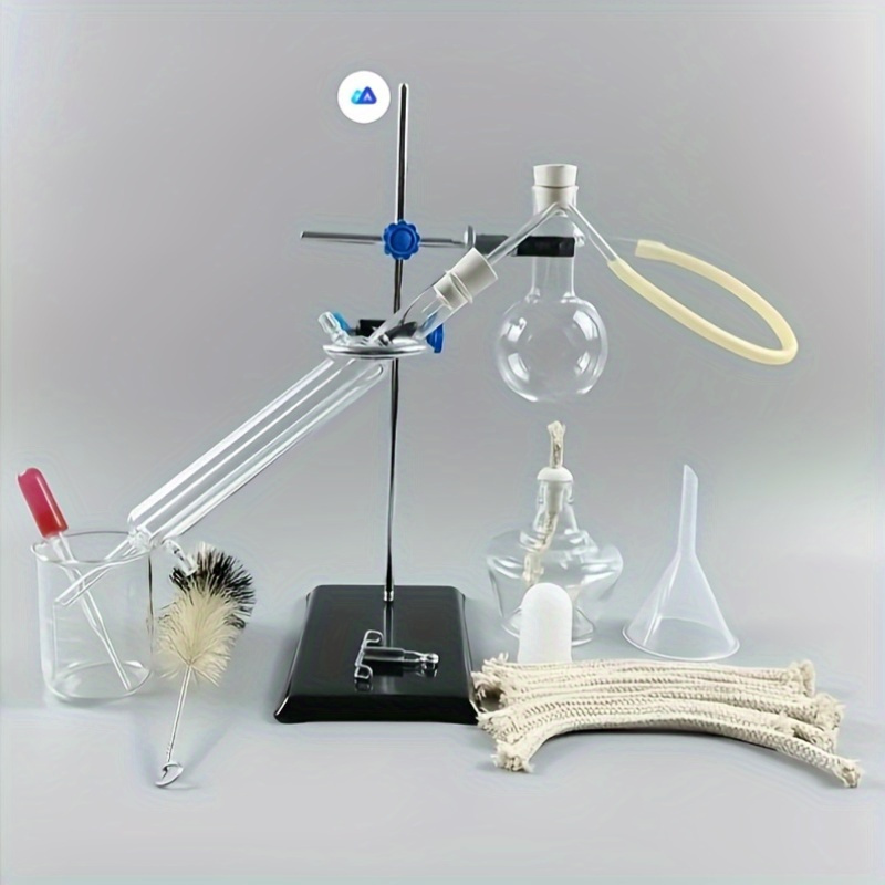 Science Kit - ชุดอุปกรณ์กลั่นสุราในบ้าน เครื่องกลั่นน้ำมันหอมระเหย กลั่นแอลกอฮอล์ ชุดเครื่องแก้วสำหรับห้องปฏิบัติการเคมี