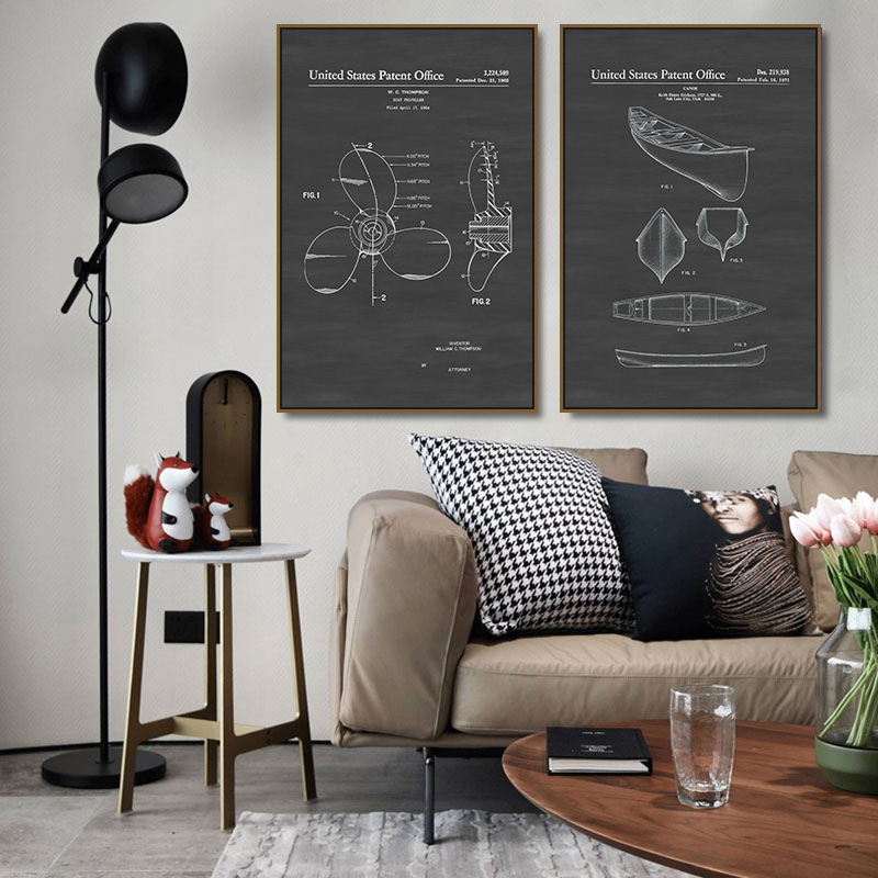 เรียบง่ายสีดําและสีขาวสีเทาอเม - Star Map Poster บทวิจารณ์และราคา